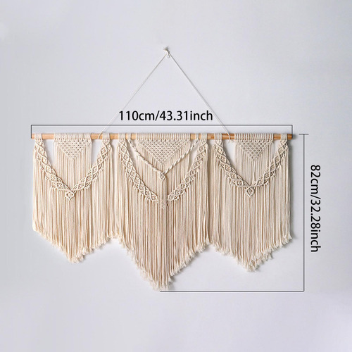 Tapiz Grande Tejido De Macramé Para Colgar En La Estilo A