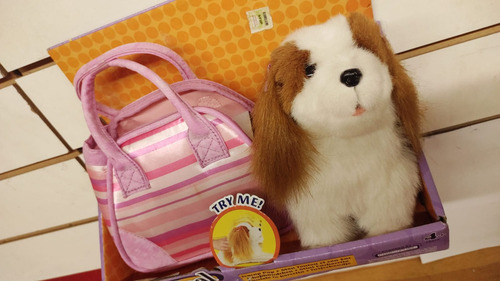 Perrito Con Cartera Fur Real Friends 77480 Color Blanco Y Marrón
