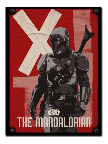 #403 - Cuadro Vintage 30 X 40 - The Mandalorian Star Wars