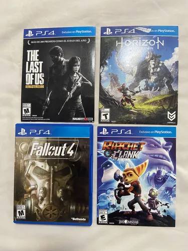 Playstation 4 Slim 500gb +4 Joysticks +4 Juegos Físicos (Usado)