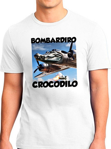 Remera Unisex Bombardiro Cocodrilo Meme Tralalero Algodón