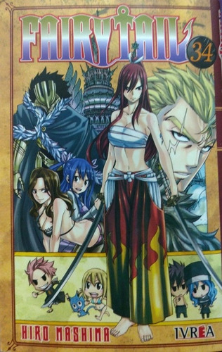 Fairy Tail Tomo 34 Ivrea Nuevo *