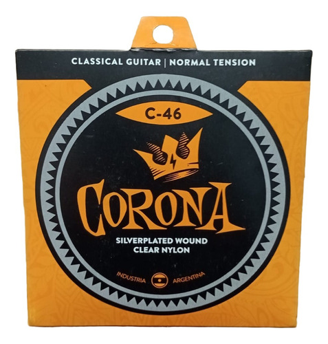 Encordado Clasica Criolla Plateado Corona C-46 - Plus