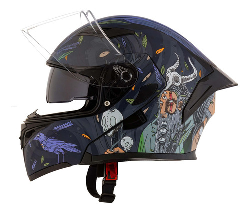 Casco Abatible R7 Racing Unscarred Chaman Doble Mica Dot