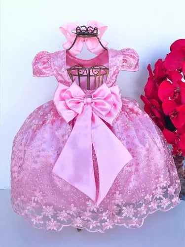 Vestido de Festa Infantil Longo Para Formatura Aniversário Princesa e  Daminha