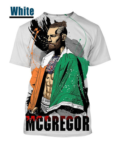 Bonita Playera Estampada En 3d De Conor Mcgregor