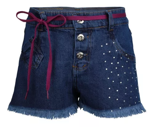 Short Jeans Feminino Cargo - lojasbesni