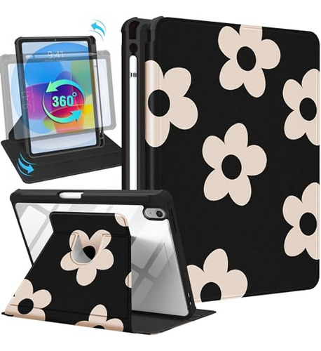 Uppuppy For iPad 10th Generation Case 10.9 Inch Folio Cov.