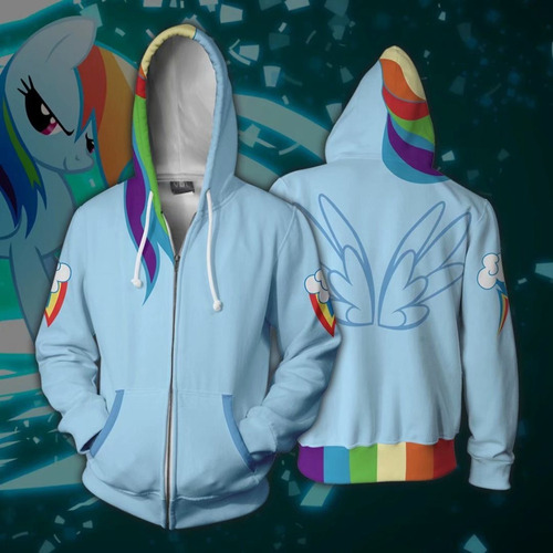 Sudadera Ret My Little Pony Rainbow Dash Para Adultos Tenis