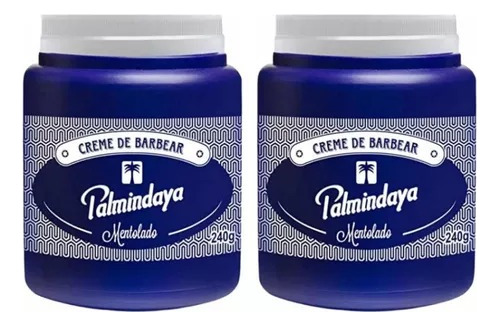 Creme De Barbear Mentolado Palmindaya 240g - 2  Unidades