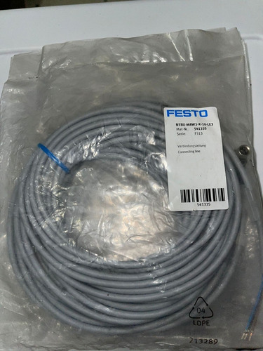 Cable De Conexión, Marca: Festo, Modelo: Nebu-m8w3-k-10-le3 (Usado)