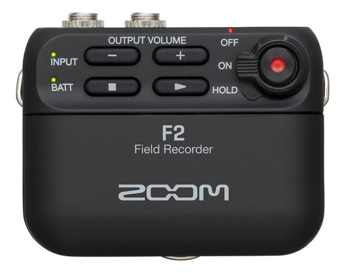 Zoom F2 Grabador De Campo Portatil Con Mic Lavalier Palermo Color Negro