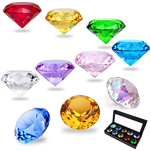 Peso De Papel Diamantes De Cristal De 40 Mm (1.5 Pulgad...