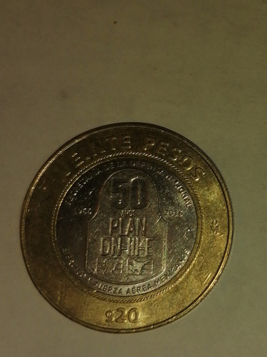 Moneda De $20 Año 1966-2016