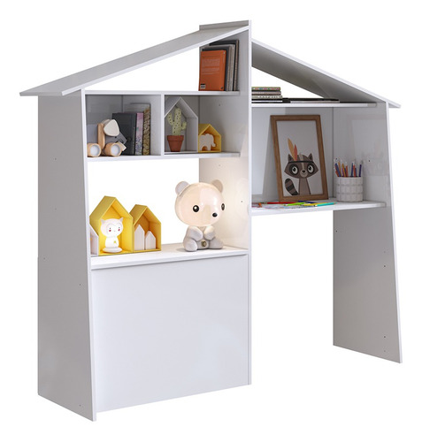 Mueble Estante Multiuso Infantil Linea Carinho Modelo Ei3070 Color Blanco