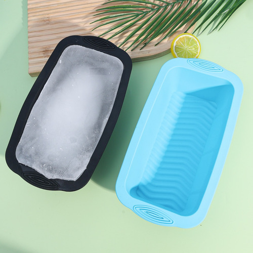 Foldable Extra Large Ice Block Mold Reusable Silicone Box