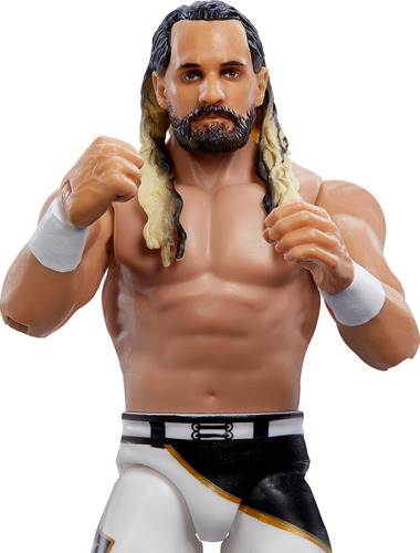 Boneco De Ação Mattel Wwe Seth Rollins De 6 Polegadas Com 10