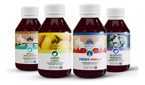 Combo, 4 Emulsiones Exclusivas Gusteau's® Para Pastelería