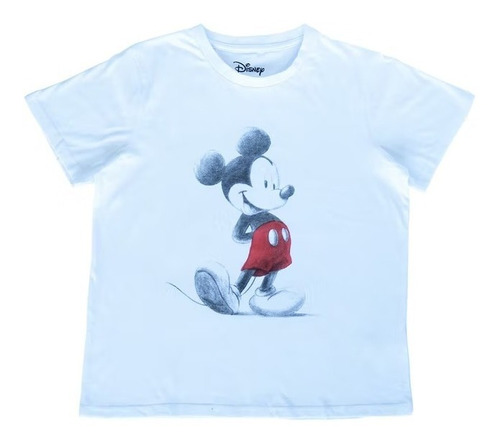 Polera Mujer Disney Brazos Atrás Mickey