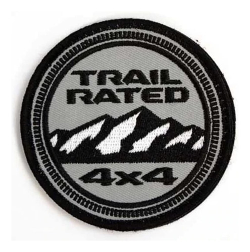 Parche Redondo De 4 X 4 Logotipo De Trail Rated De 3 Pu...