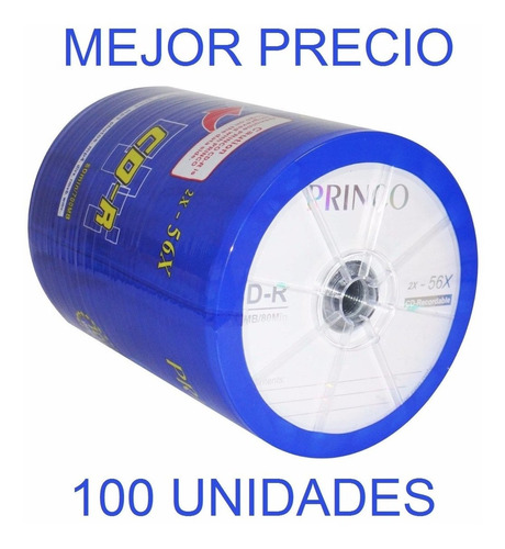 Cd Virgen Princo Original Cd-r 56x 80 Min 700 Mb