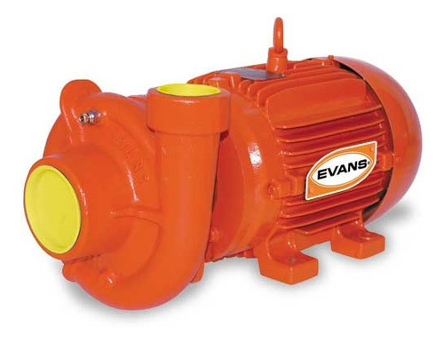 Bomba Industrial Eléctrica Evans 3hp Trifásica Color Naranja Frecuencia 60 Hz