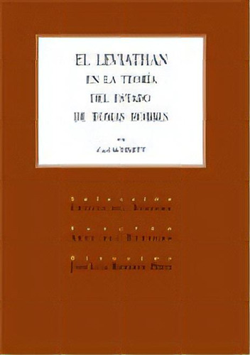 Leviathan En La Teoria Del Estado De Tomas,el Hobb, De Schmitt Carl. Editorial Comares En Español