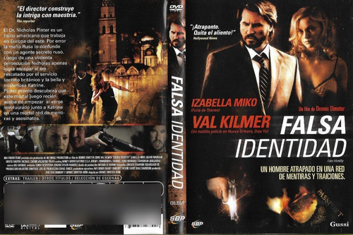 Falsa Identidad Dvd Val Kilmer Izabella Miko Zahary Baharov