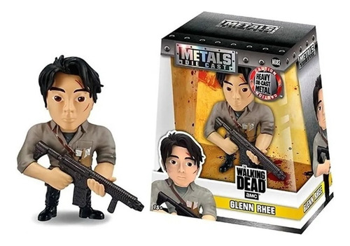 Muñeco Figura Metalica Metals The Walking Dead Glenn