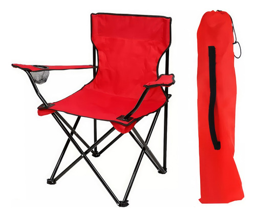 1 Silla Playera Plegable Portatil Para Exteriores Camping