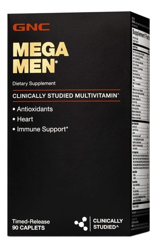 Mega Man Gnc 180cap Antioxidantes,salud Cardíaca,apoyoinmune