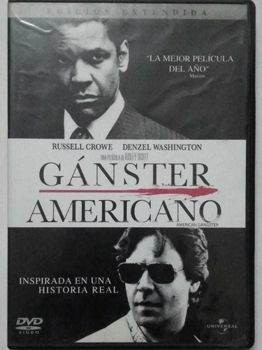 Dvd Ganter Americano Rusell Crowe Denzel Washington