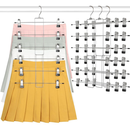 Paquete De 3 Perchas Que Ahorran Espacio, Perchas Metá...