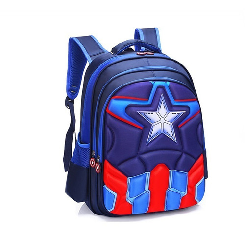 Mochila Escolar Del Capitán América Para Niños