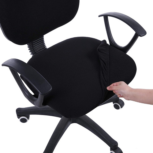 Stretch Jacquard Office Fundas De Asiento Silla De Comp...