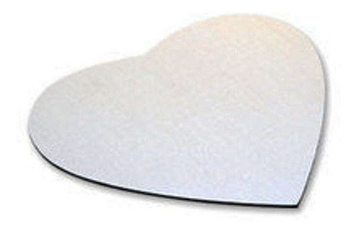 Mouse Pad Para Sublimación De Corazón Blanco 2mm Sd99