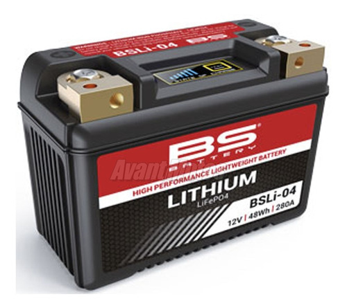 Bateria Bs Litio Bsli-04 Yamaha R1 R6 Avant Motos