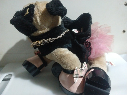 Pug Marca Ganz Con Zapatillas Juguete Peluche