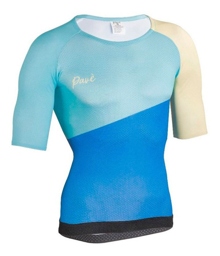 Remera Pave Jersey Ciclismo Zipperless Con Bolsillos Nitro