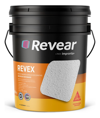 Revear Revex Revestimiento Texturado Rodillo X25kg| Giannoni