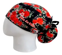 Comprar Gorro Quirúrgico Frida Flores Rojas Antifluido + Lanyard 