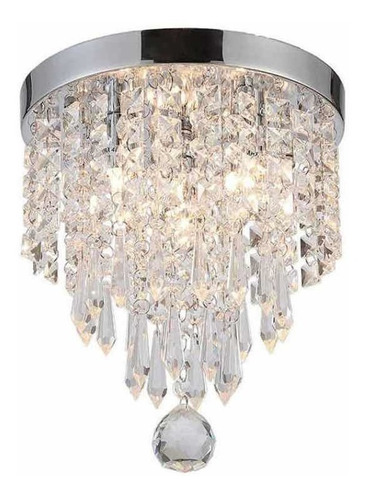 Lámpara Techo Candelabro Colgante Cristal 3 Luces G9 Hermosa