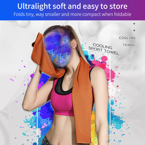 Toalla De Ejercicio Ice Silks Con Sensor De Frío, Toalla Frí