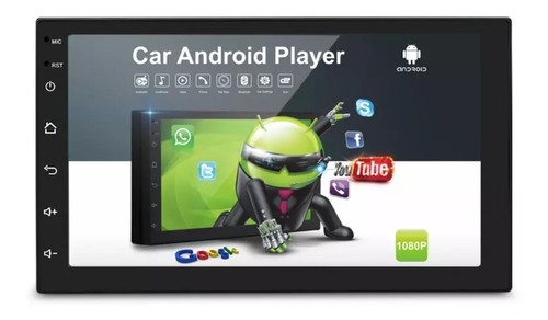 Pantalla Reproductor Android Bluetooth Gps Wifi +cam Trasera