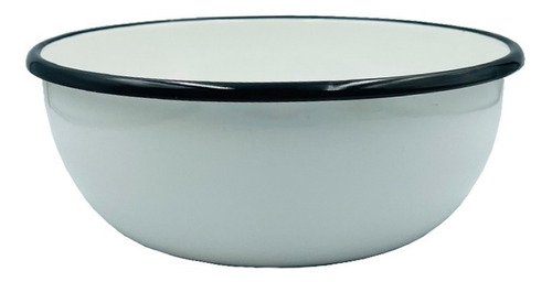 Bowl Enlozado Blanco 28 Cm.