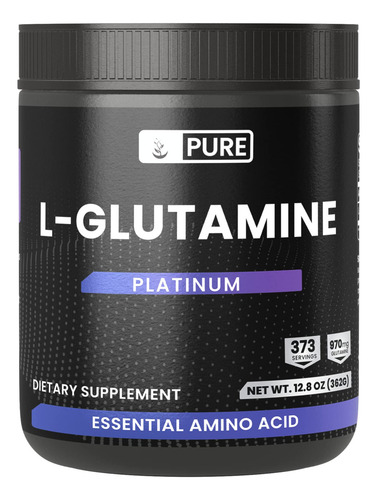 L-glutamina En Polvo (12 Onzas), Aminoácido, Músculo*, Resis