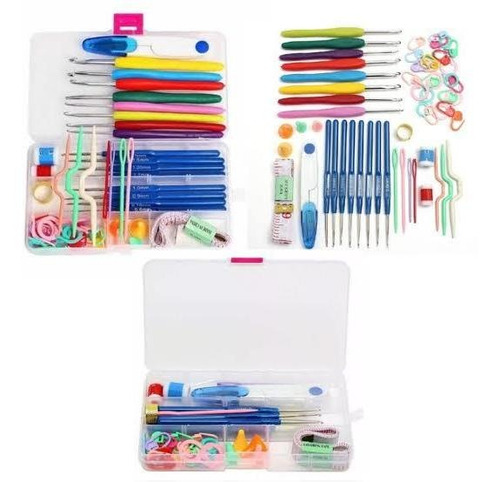 Kit Crochê 16 Agulhas Com Acessórios E Case Super Promoção