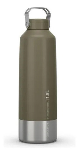 Botella Mh100 de acero inoxidable con forma de riel de 1,5 L, color caqui, talla única