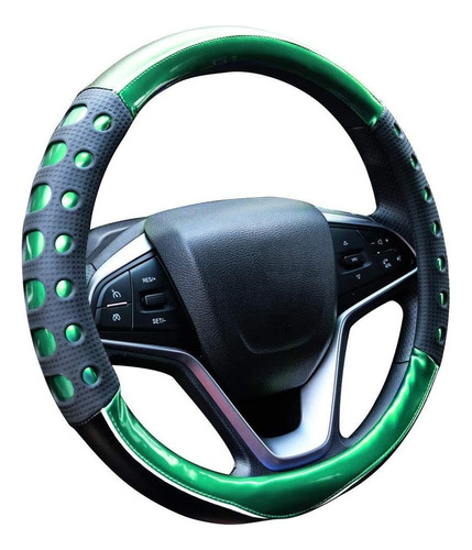 Funda De Volante De Cuero Universal (verde)