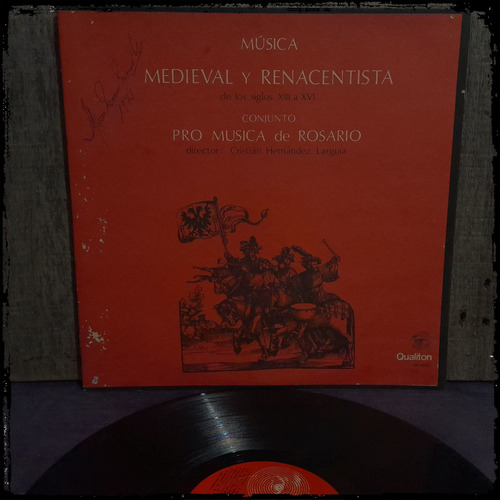 Pro Musica De Rosario Musica Medieval Y Renacentista Lp